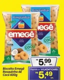 Fort Atacadista Biscoito Emegé Rosquinha de Coco oferta