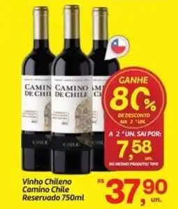 Fort Atacadista Vinho Chileno Camino Chile Reservado oferta
