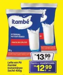 Fort Atacadista Leite em Pó Itambé Instantâneo Sachê oferta