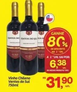 Fort Atacadista Vinho Chileno Ventos do Sul oferta