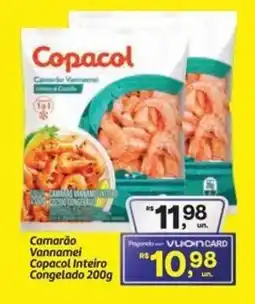 Fort Atacadista Camarão Vannamei Copacol Inteiro Congelado oferta