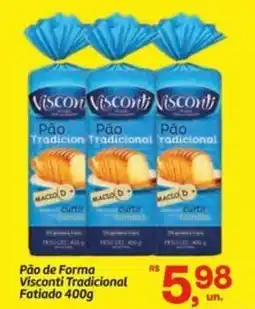 Fort Atacadista Pão de Forma Visconti Tradicional Fatiado oferta