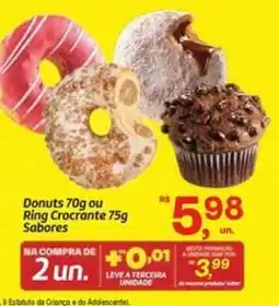 Fort Atacadista Donuts ou Ring Crocrante Sabores oferta