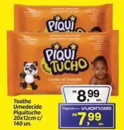 Fort Atacadista Toalha Umedecida Piquitucho 20x12cm c/ 140 un. oferta