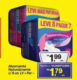 Fort Atacadista Absorvente Naturalmente c/ 8 un. oferta