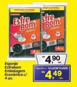 Fort Atacadista Esponja Esfrebom Embalagem Econômica c/ 4 un. oferta