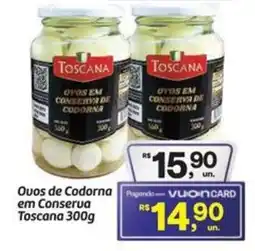 Fort Atacadista Ovo de codorna em conserva toscana oferta