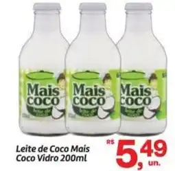 Fort Atacadista Leite de Coco Mais Coco Vidro oferta