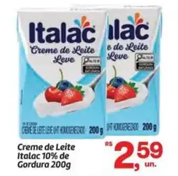 Fort Atacadista Creme de Leite Italac 10% de Gordura oferta