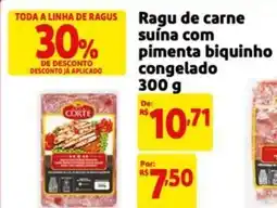 Mercado Extra Ragu de carne suína com pimenta biquinho congelado oferta