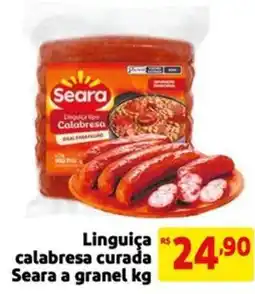 Mercado Extra Linguiça calabresa curada Seara a granel oferta