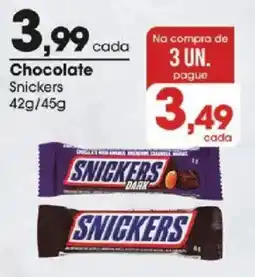 Zaffari Chocolate Snickers oferta