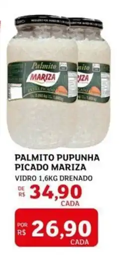Assaí Atacadista Palmito pupunha picado mariza vidro drenado oferta