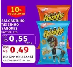 Assaí Atacadista Salgadinho reizinho sabores oferta