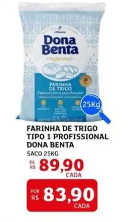 Assaí Atacadista Farinha de trigo tipo 1 profissional dona benta oferta