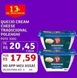 Assaí Atacadista Queijo cream cheese tradicional polenghi oferta