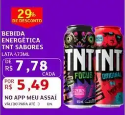Assaí Atacadista Bebida energética tnt sabores lata oferta
