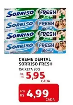 Assaí Atacadista Creme dental sorriso fresh oferta