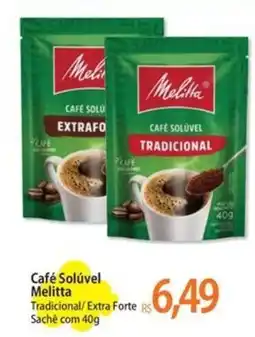 Atacadão Café Solúvel Melitta Tradicional/Extra Forte oferta