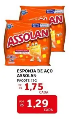 Assaí Atacadista Esponja de aço assolan oferta