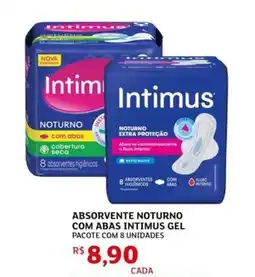 Assaí Atacadista Absorvente noturno com abas intimus gel oferta
