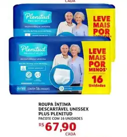 Assaí Atacadista Roupa íntima descartável unissex plus plenitud oferta