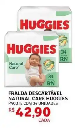 Assaí Atacadista Fralda descartável natural care huggies oferta