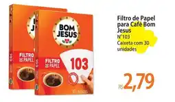 Atacadão Filtro de Papel para Café Bom Jesus oferta