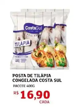 Assaí Atacadista Posta de tilapia congelada costa sul pacote oferta