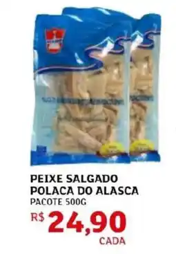 Assaí Atacadista Peixe salgado polaca do alasca pacote oferta