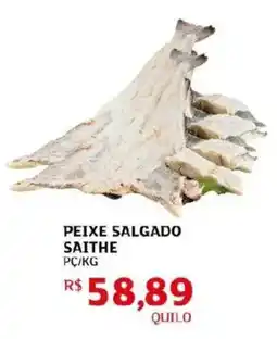 Assaí Atacadista Peixe salgado saithe pc/kg oferta