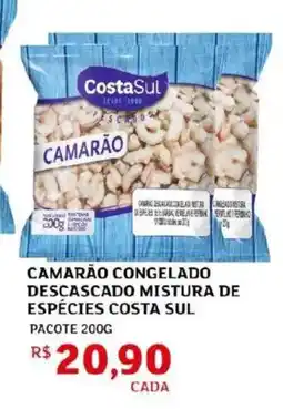 Assaí Atacadista Camarão congelado descascado mistura de espécies costa sul oferta