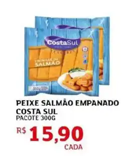 Assaí Atacadista Peixe salmao empanado costa sul pacote oferta