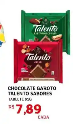 Assaí Atacadista Chocolate garoto talento sabores tablete oferta