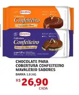 Assaí Atacadista Chocolate para cobertura confeiteiro mavalerio sabores oferta