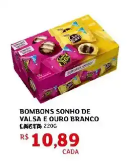 Assaí Atacadista Bombons sonho de valsa e ouro branco lacta oferta