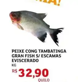 Assaí Atacadista Peixe cong tambatinga gran fish s/ escamas eviscerado oferta