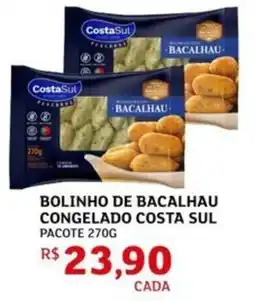 Assaí Atacadista Bolinho de bacalhau congelado costa sul pacote oferta
