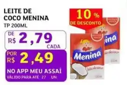 Assaí Atacadista Leite de coco menina oferta