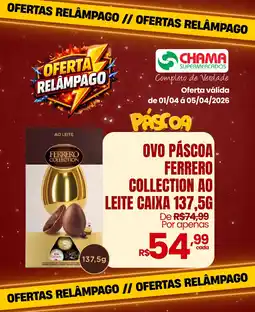 Chama Supermercados Ovo páscoa ferrero collection ao leite oferta