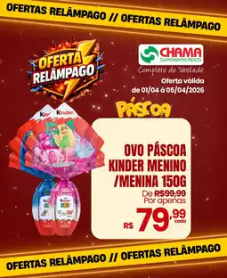 Chama Supermercados Ovo páscoa kinder menino /menina oferta