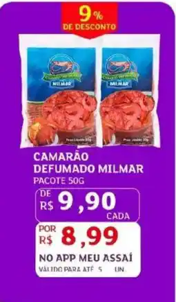 Assaí Atacadista Camarão defumado milmar oferta