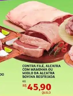 Assaí Atacadista Contra filé, alcatra com maminha ou miolo da alcatra bovina resfriada oferta