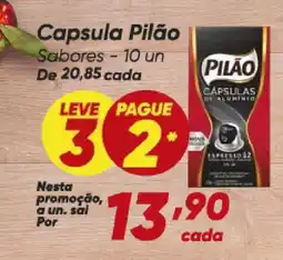 Dia Capsula Pilão oferta