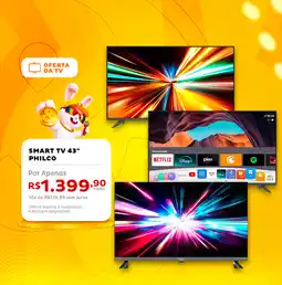 Casa e Vídeo Smart tv 43" philco oferta