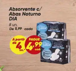 Dia Absorvente c/ Abas Noturno DIA 8 un. oferta