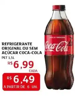 Assaí Atacadista Refrigerante original ou sem açúcar coca-cola oferta