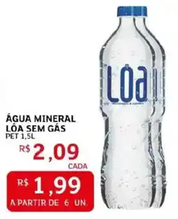 Assaí Atacadista Água mineral loa sem gás pet oferta