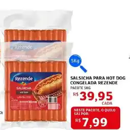 Assaí Atacadista Salsicha para hot dog congelada rezende oferta