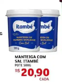 Assaí Atacadista Manteiga com sal itambé pote oferta